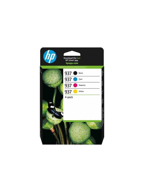 HP 937 / 6C400NE - 4-Pack (Black Yellow Magenta Cyan) Ink