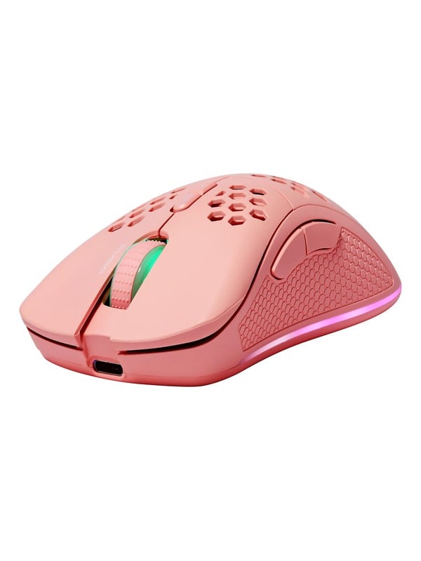 Deltaco GAMING PM80 Lightweight Wireless - 7 painiketta - Vaaleanpunainen