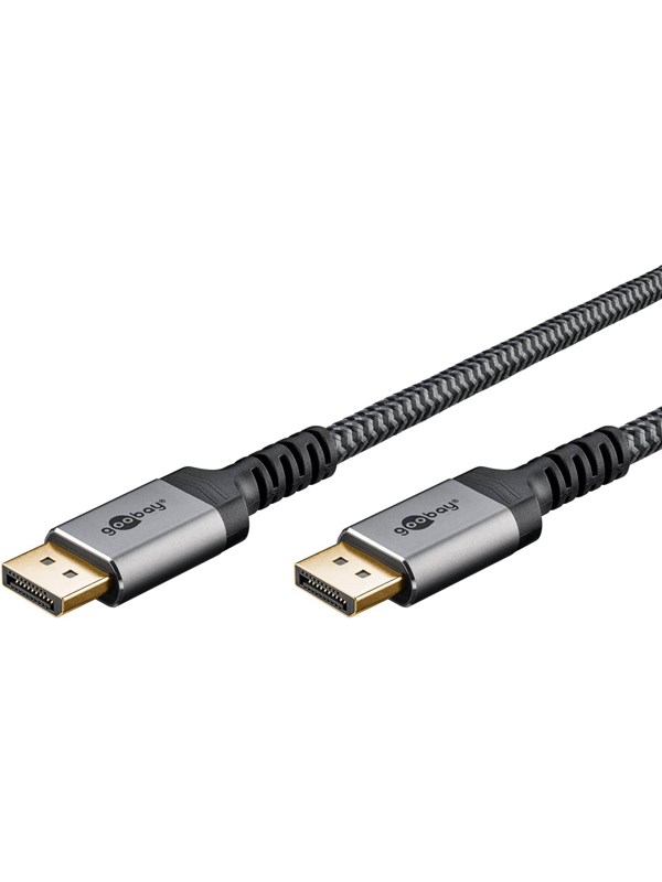 Pro Displayport 1.4 Sleeved - 1m - Musta