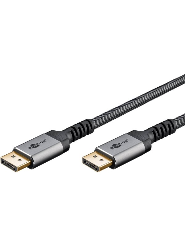 Pro Displayport 1.4 Sleeved - 2m - Musta