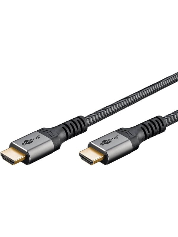 Pro HDMI 2.1 Sleeved - 0.5m - Musta
