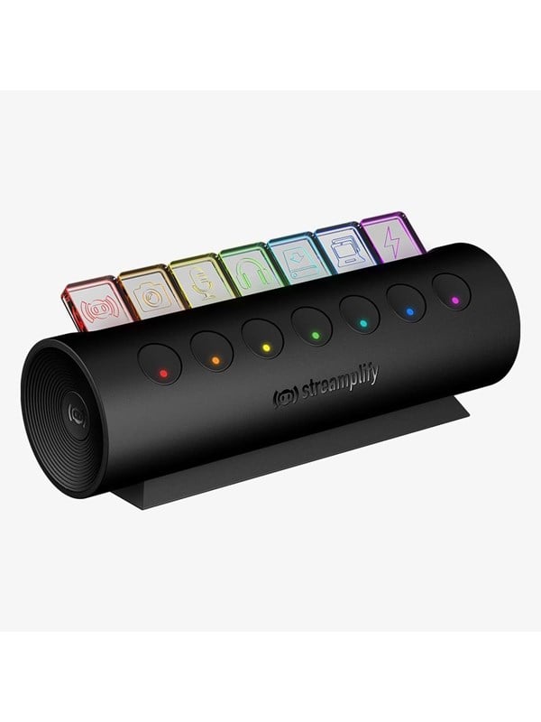 Streamplify HUB CTRL 7 USB hub - 7 porttia - USB 3.0 - Musta