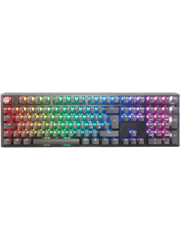 Ducky One 3 - Aura Black Nordic - Fullsize - Gateron Baby Kangaroo- RGB - ND - Pelinäppäimistö - Pohjoismainen - Musta