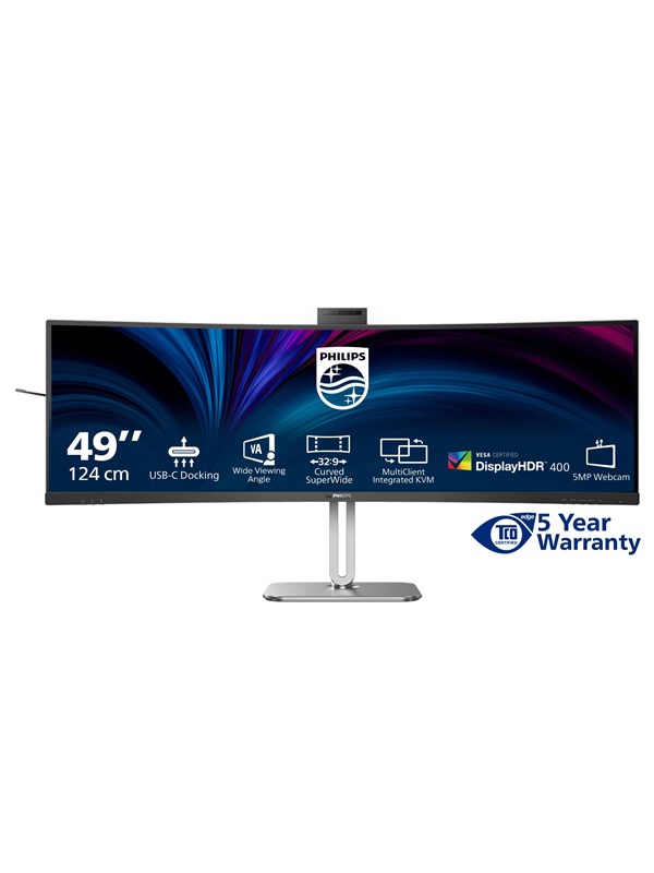 49" Philips 49B2U5900CH - 5120x1440 - 75Hz - VA - 100W USB-C - KVM switch