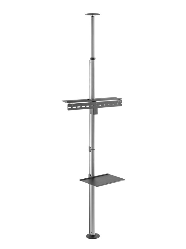 Deltaco Floor-to-ceiling mount for most 37" to 70" TVs and screens - Max 30 kg - recommended for 70"