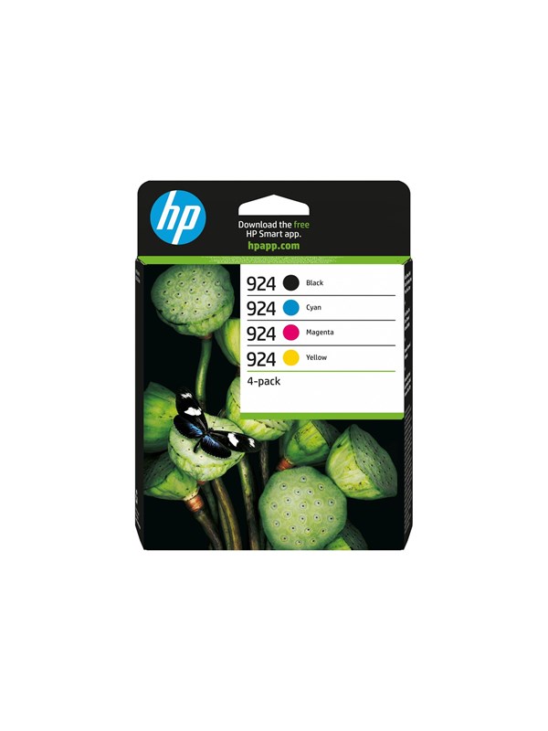 HP 924 / 6C3Z1NE - 4-Pack (Black Yellow Cyan Magenta) Ink