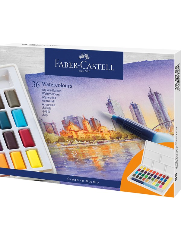 Faber-Castell Watercolours in pans 36ct set