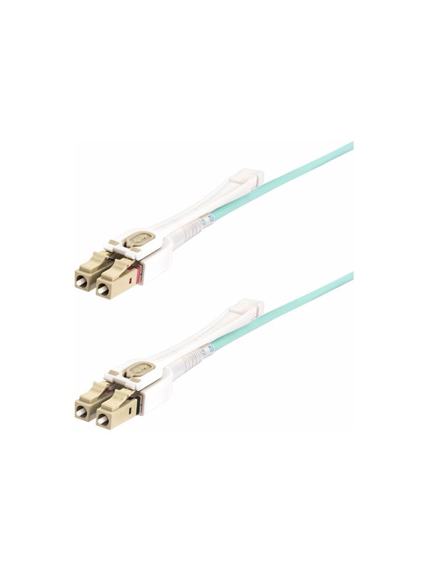 StarTech.com 8m (26ft) LC to LC (UPC) OM4 Multimode Fiber Optic Cable - patch cable - 8 m - aqua - Vihreä - 8m