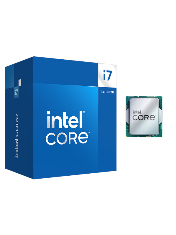 Intel Core i7-14700 Raptor Lake-S CPU - 20 ydintä - 2.1 GHz - Intel LGA1700 - Intel Boxed (jäähdyttimen kanssa)