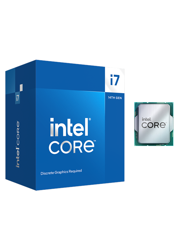 Intel Core i7-14700F Raptor Lake-S CPU - 20 ydintä - 2.1 GHz - Intel LGA1700 - Intel Boxed (jäähdyttimen kanssa)