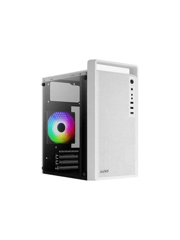 AeroCool PGS CS-109-G-WT-v1 -minitornikotelo ikkunalla ja RGB-valaistuksella, valkoinen