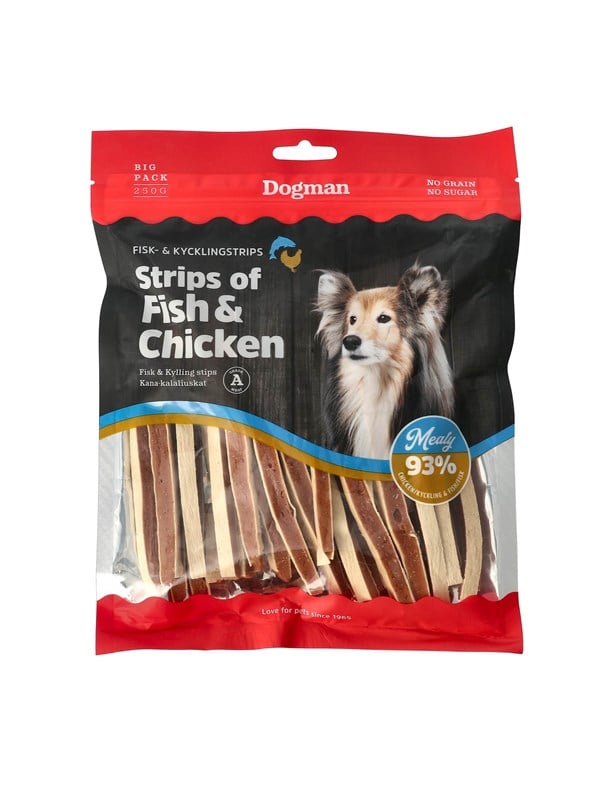 Dogman Strips of Fish & Chicken 250g