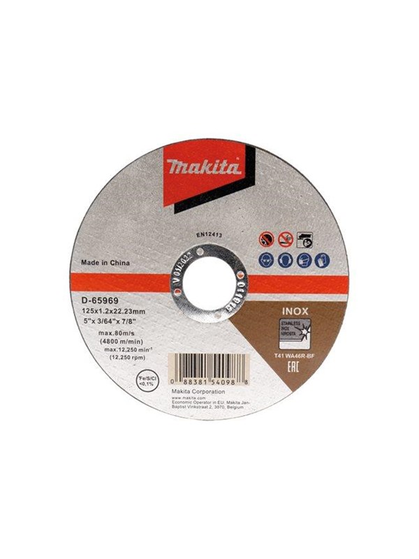 Makita D-65969 - THIN CUT-OFF WHEEL 125x22.23 - 1 pcs.