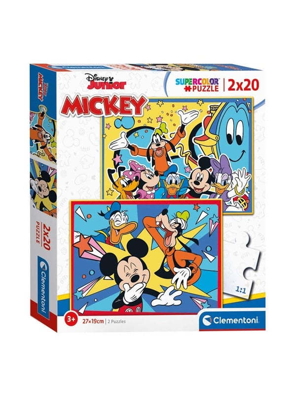 Clementoni Puzzle Mickey Mouse 2x20st. Lattia