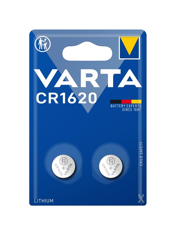 VARTA CR1620 Lithium Coin 2 Pack