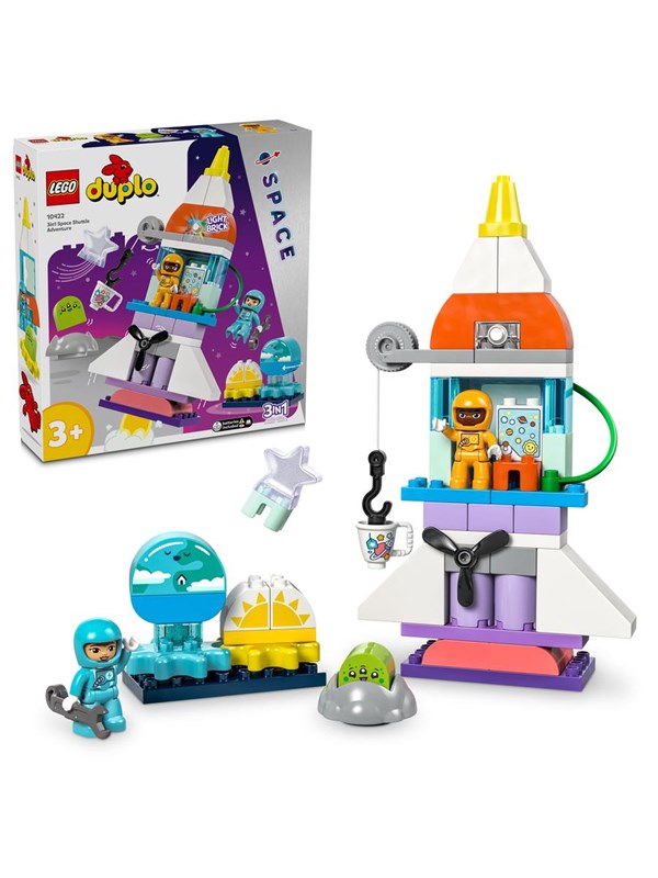 LEGO DUPLO 10422 3-in-1-avaruussukkulaseikkailu
