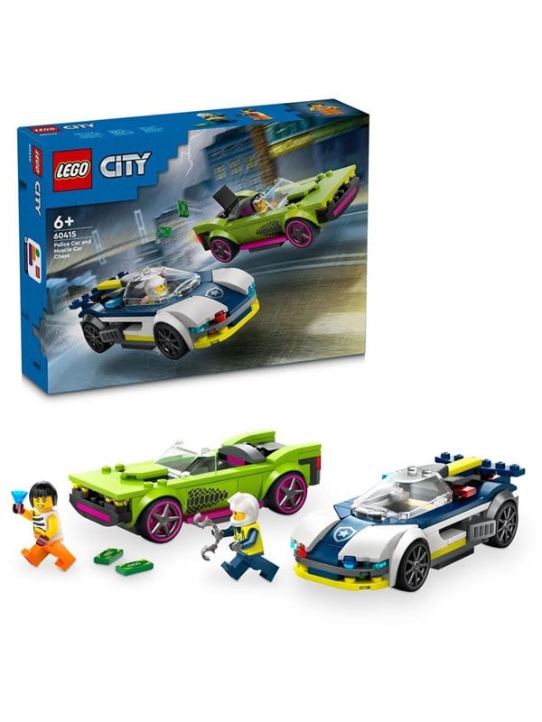 LEGO City 60415 Poliisiauto ja muskeliauton takaa-ajo