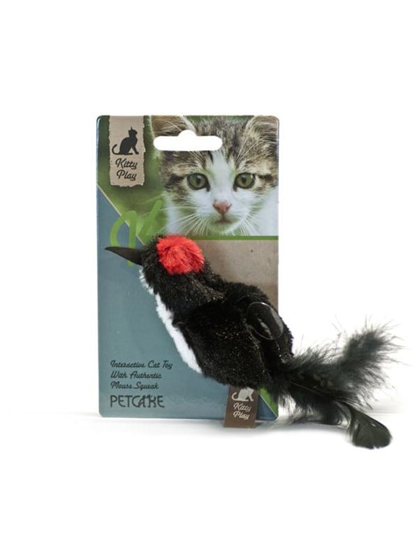Kitty Play Squeaking black bird
