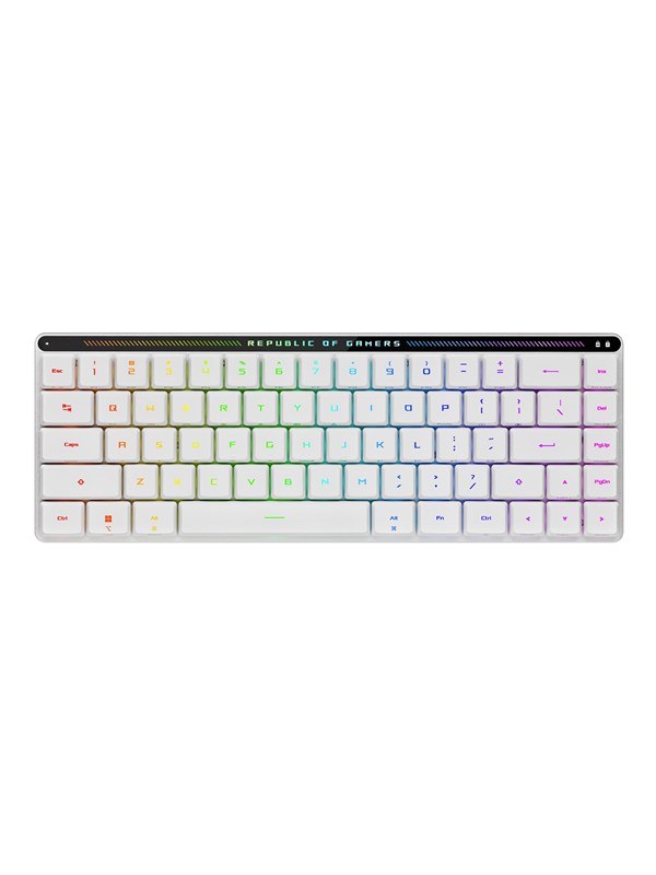 ASUS ROG FALCHION Low Profile RX Optical - ND - Pelinäppäimistö - ilman numpadia - Pohjoismainen - Valkoinen