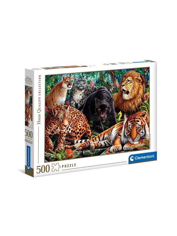 Clementoni Puzzle Wild Cats 500pcs. Lattia