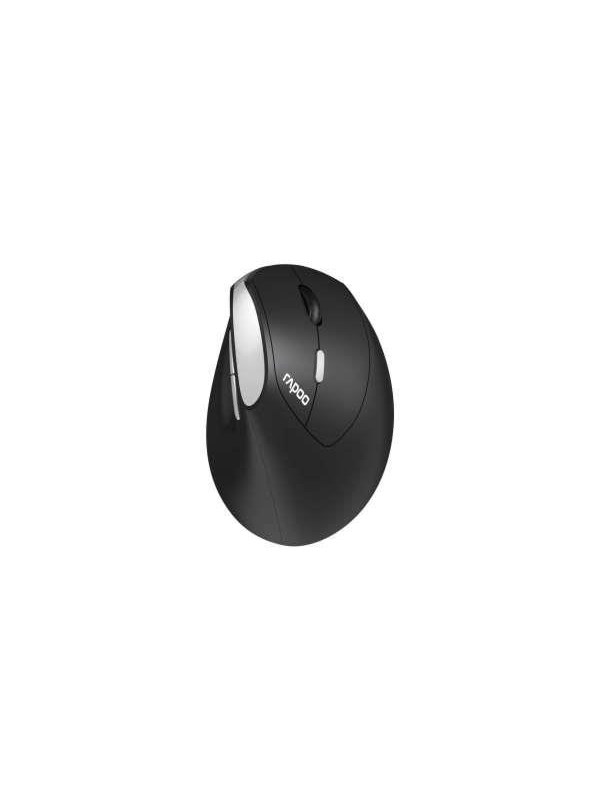 RAPOO EV250 - Ergonominen hiiri - Optical / gyroscopic - 6 painiketta - Musta
