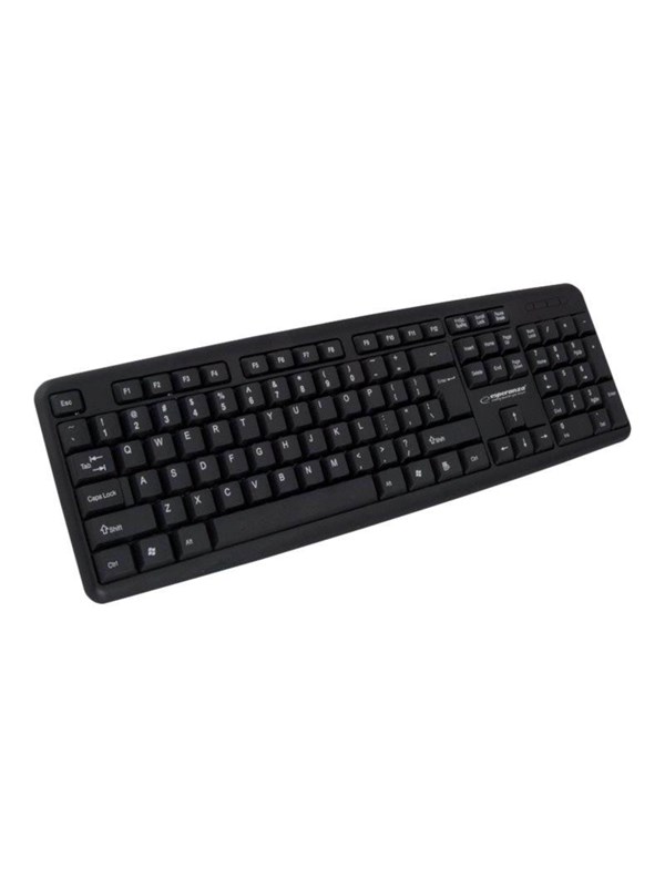 Esperanza STANDARD WIRED KEYBOARD USB AMARILLO - Näppäimistö - Musta