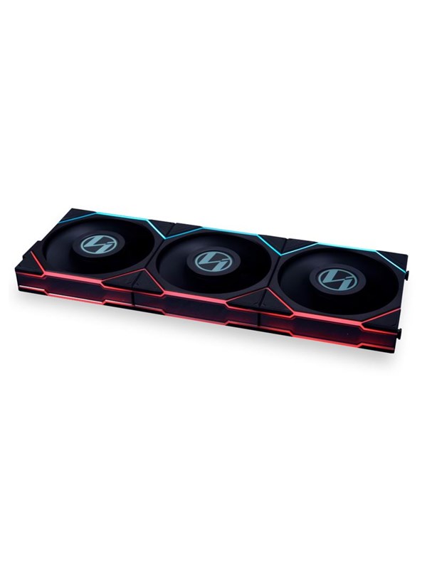 Lian Li UNI FAN TL LCD 120 (3-pack) - Kotelotuuletin - 120mm - Musta RGB LED valolla - 27 dBA