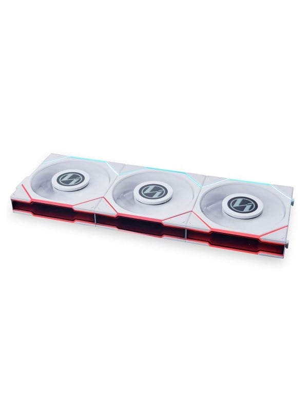 Lian Li UNI FAN TL LCD 120 (3-pack) - Kotelotuuletin - 120mm - Valkoinen, RGB-valolla - 27 dBA