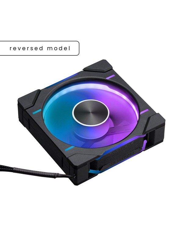 Phanteks PH-F120D30 - 3-pack - reverse - Kotelotuuletin - 120mm - Musta RGB LED valolla