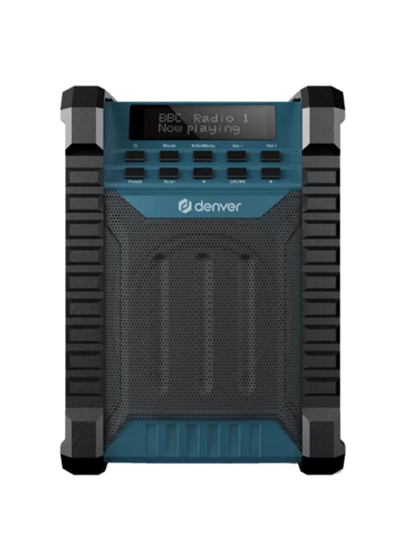 DENVER WRD-60 Workradio - DAB/FM & Bluetooth - 10 Watt - DAB+/FM