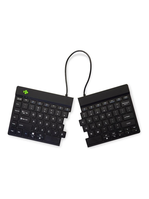 R-Go Tools R-Go Split Break - keyboard - with integrated break indicator - QWERTY - US - black - Näppäimistö - Englanti (US) - Musta