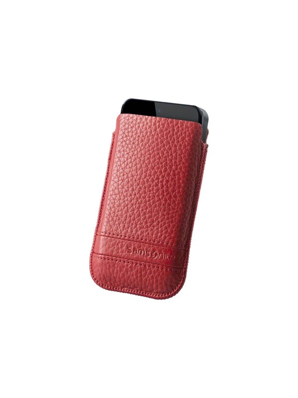 Samsonite Slim Classic Leather - protective sleeve for mobile phone