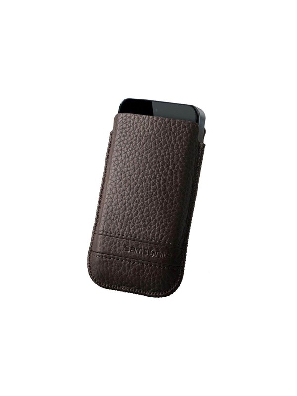 Samsonite Slim Classic Leather - protective sleeve for mobile phone