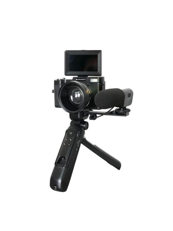 Agfa Realishot Vlogging Camera - 4K-Video - 16x Digital Zoom - Black