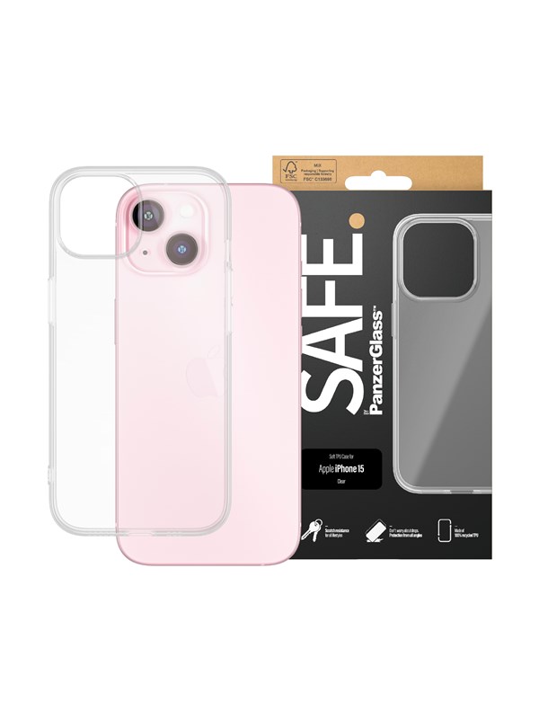 SAFE by PanzerGlass TPU Case iPhone 15
