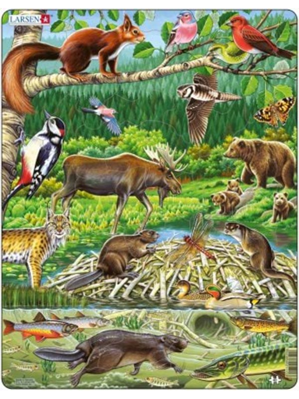 Larsen Puzzles Nordic Forest (45 pcs)