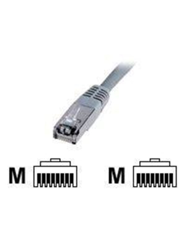 DIGITUS Premium - patch cable - 3 m - grey - Harmaa - 3m