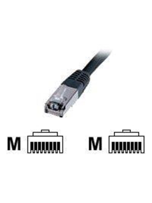 DIGITUS Premium - patch cable - 5 m - black - Musta - 5m