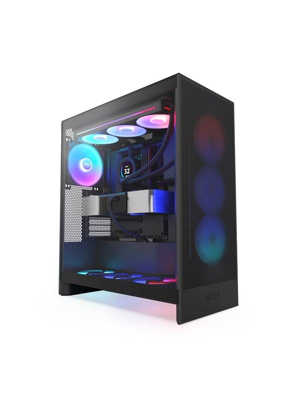 NZXT H7 Flow RGB (2024) - All Black - Kotelot - Miditower - Musta