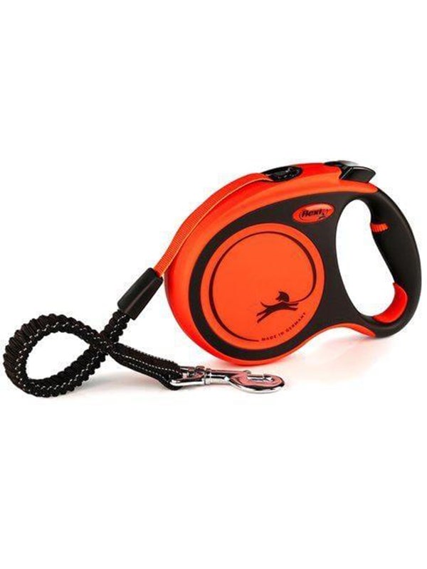 Flexi XTREME nauhakelatalutin L, 8 m, musta/oranssi