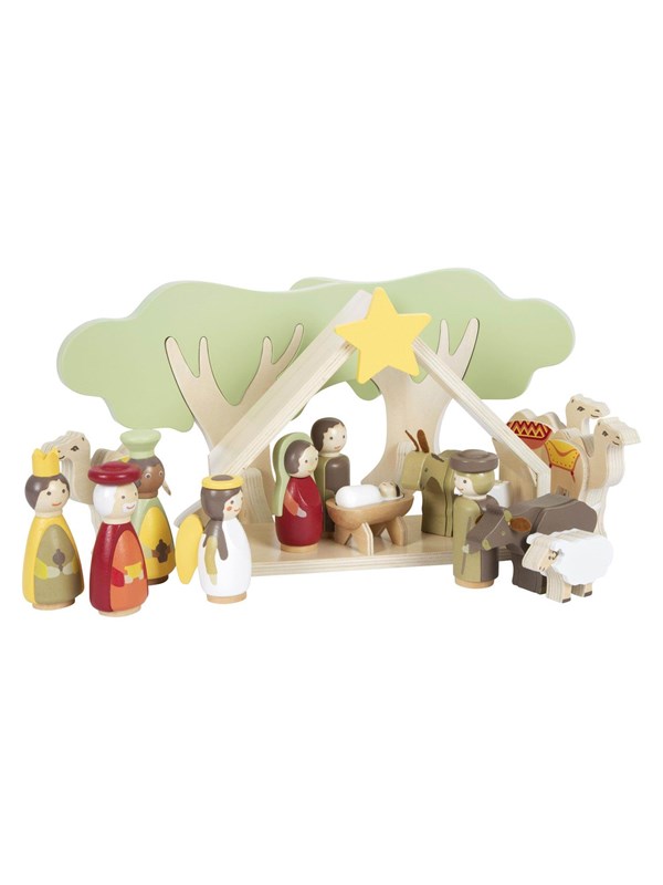 Small Foot - Wooden Christmas Crib Playset
