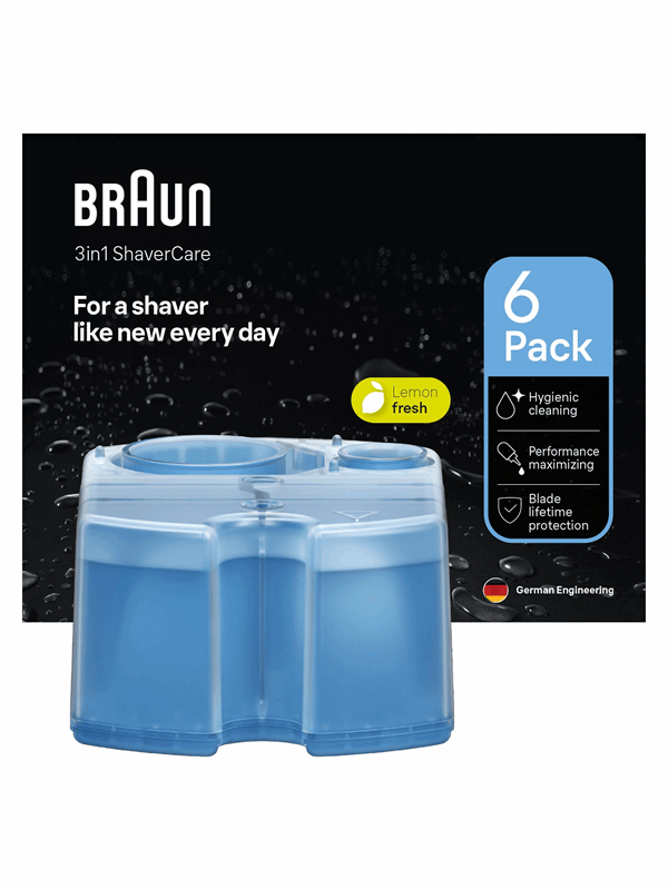 Braun Oheistarvikkeet CCR6 3-in-1 ShaverCare - 6 pcs