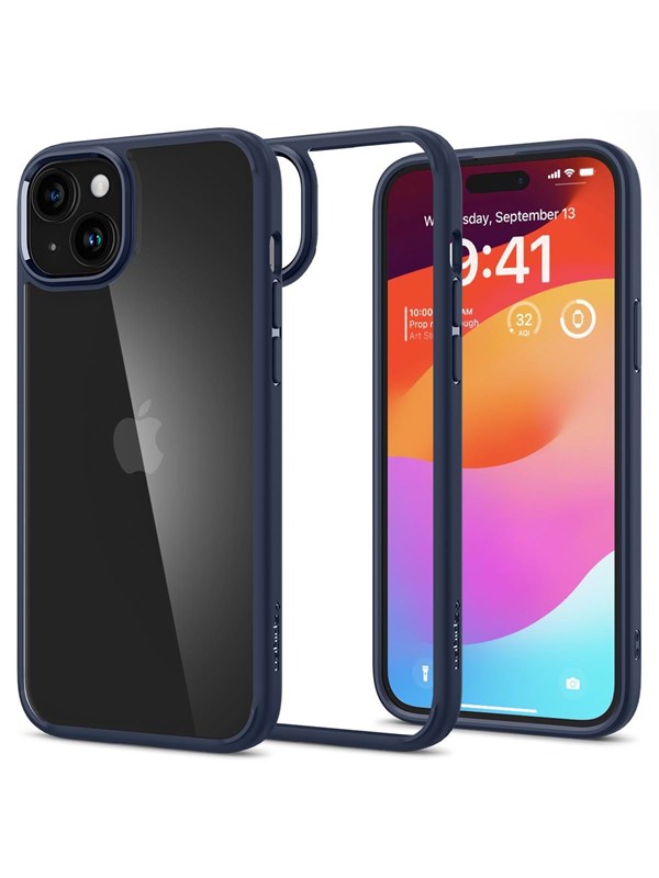 Spigen Ultra Hybrid - navy blue - iPhone 15 Plus