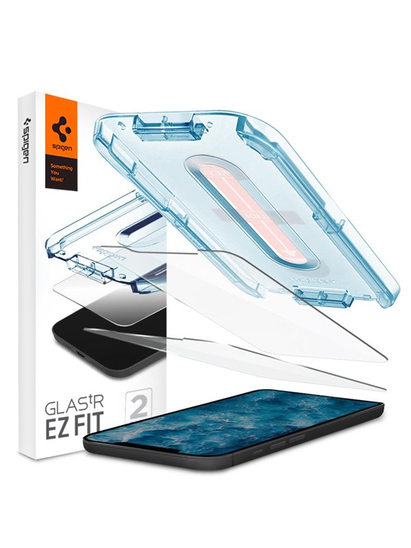 Spigen Glas tR EZ Fit - 2 Pack - iPhone 12/Pro