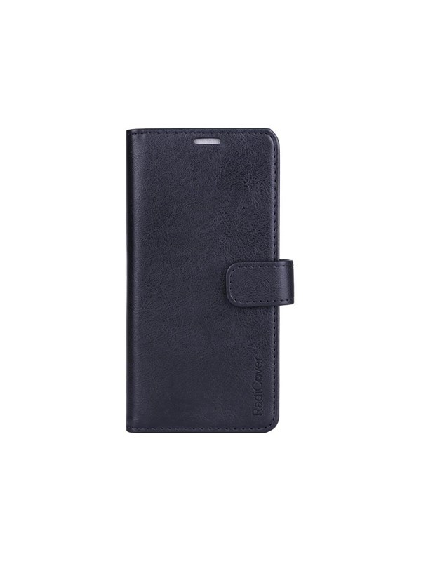 Radicover Radiation protected Mobilewallet PU Samsung S21/S30 Flipcover Black 3-Led RFID