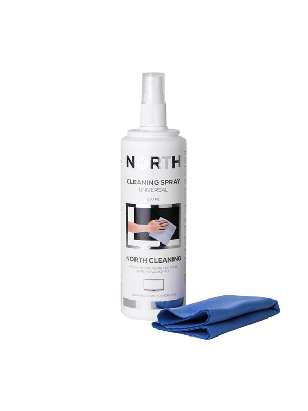 NORTH Cleaning Kit for TV Fluid 250ml and Cleaning Cloth