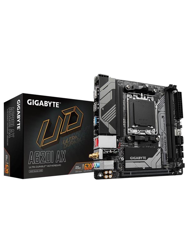 GIGABYTE A620I AX Emolevy - AMD A620 - AMD AM5 socket - DDR5 RAM - Mini-ITX