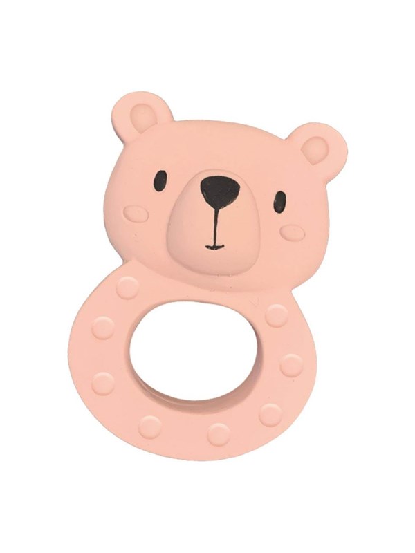 SES Creative Tiny Talents Teething Toy Bo Bear - 100% Rubber