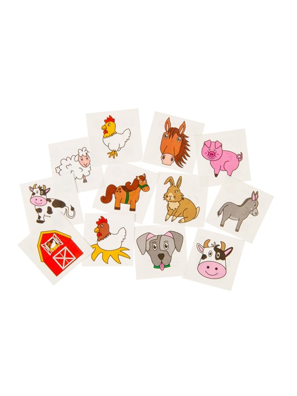 LG-Imports Tattoos Farm animals 12 pcs.