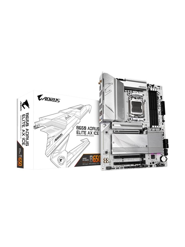 GIGABYTE B650 AORUS ELITE AX ICE Emolevy - AMD B650 - AMD AM5 socket - DDR5 RAM - ATX